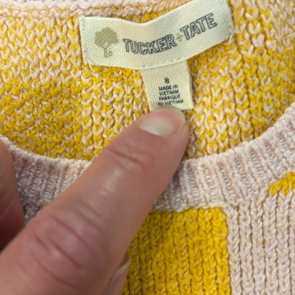 2 Tucker + Tate Girls Sweaters Size 8. Patch pockets, colorful, fun - Picture 3 of 7